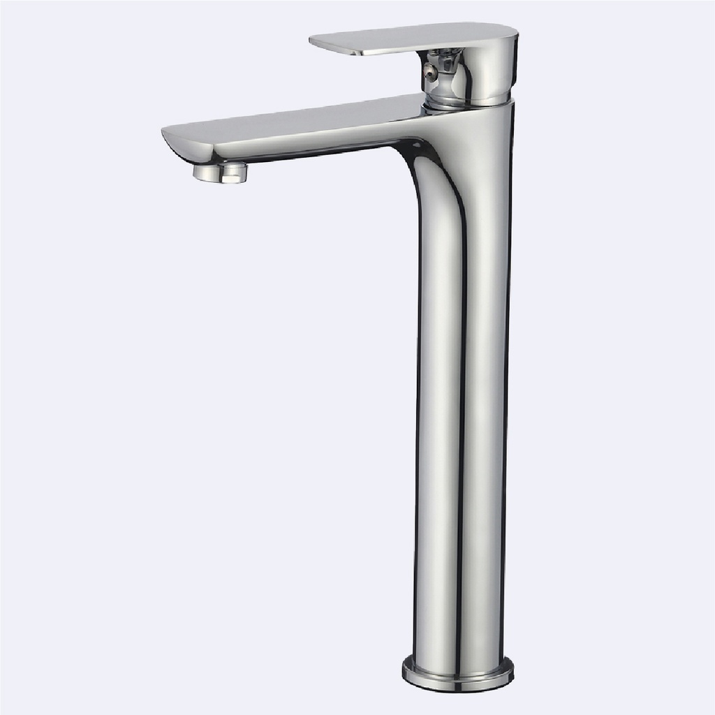Mezcladora  Hove Monomando Alta Para Lavamanos  Modelo Creta Acabado Cromo 17Cm X 4Cm X 30Cm