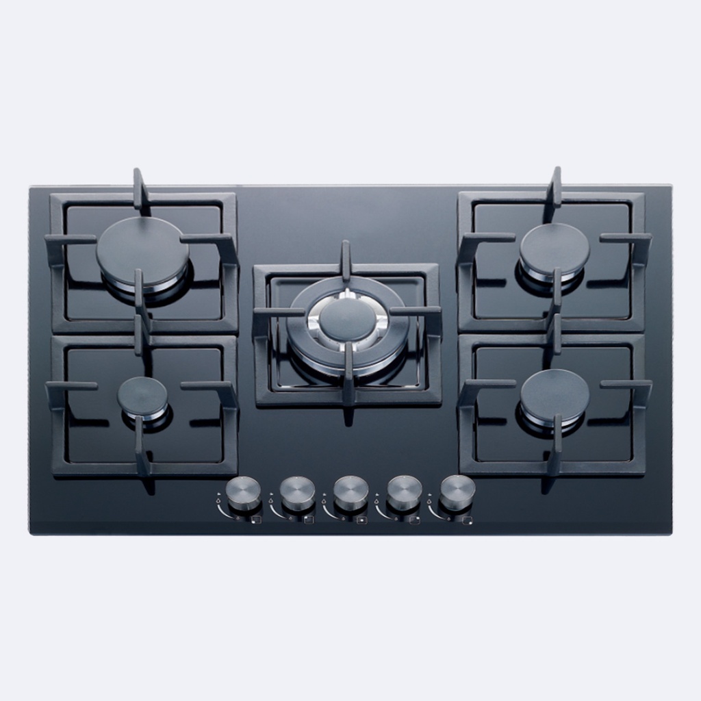 Cocina Empotrable Hove A Gas  Cristal Negro 68Cm