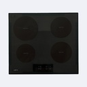 Cocina Empotrable Hove De Inducción Cristal Arenado Negro  60Cm