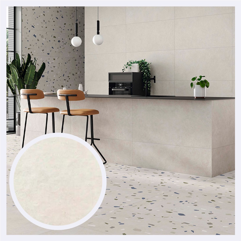 Porcelanato Tipo Cemento Pursue  Pearl (60X120)Cm