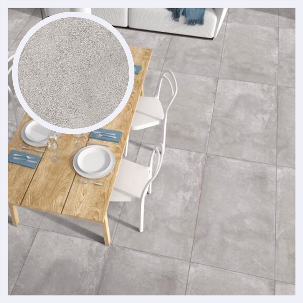 Porcelanato Tipo Cemento Appolo  Silver (60X120X0.9)Cm