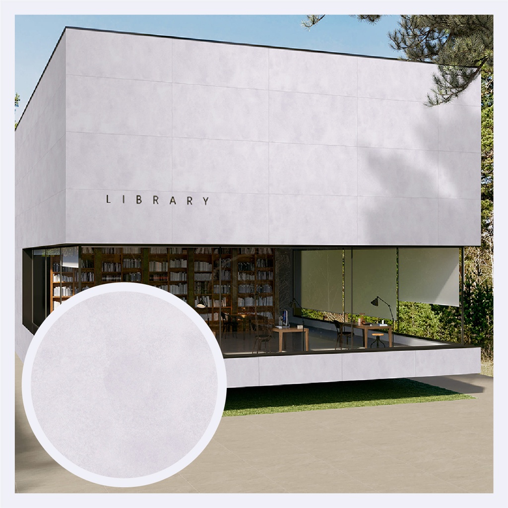 Porcelanato Tipo Cemento Alexa  Bianco (80X160)Cm