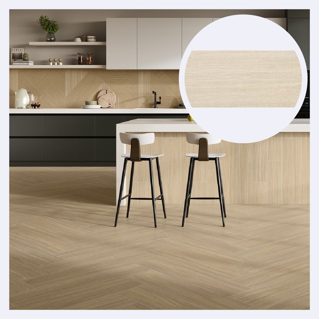 Porcelanato Tipo Maderado Kyndal  Blonde (23X120X1)Cm