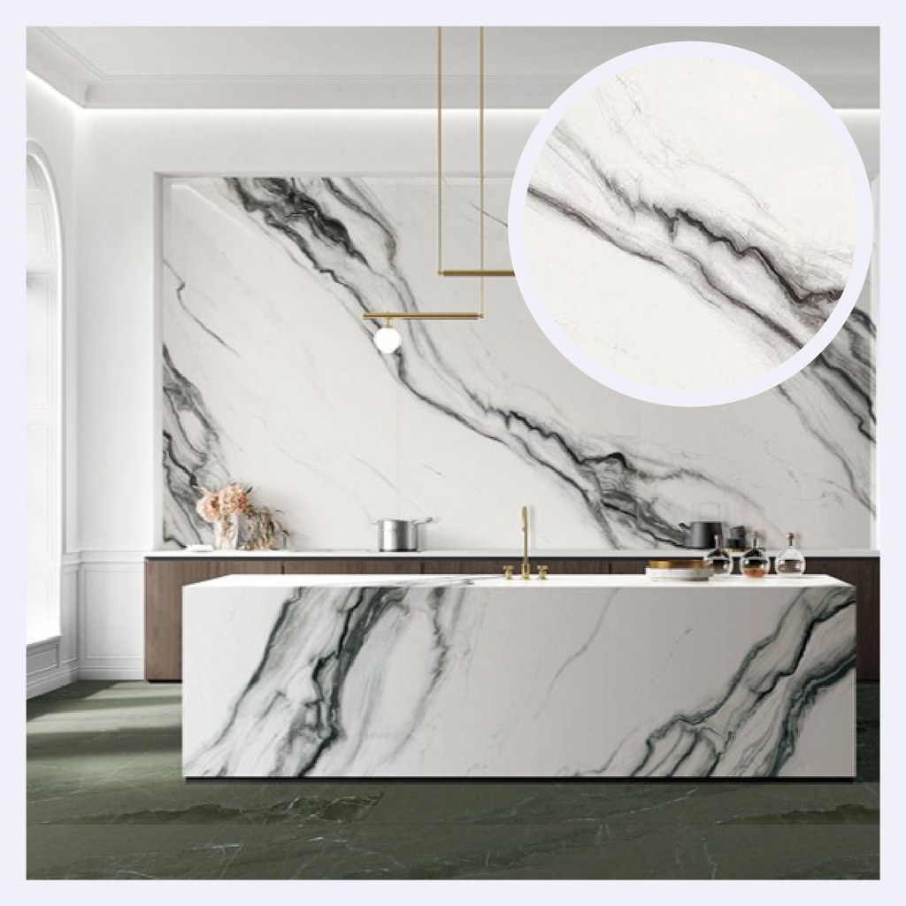 Porcelanato Tipo Marmolizado Panda   (120X270X0.9)Cm