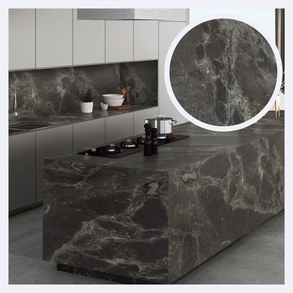 Porcelanato Tipo Marmolizado Amazon Dark   (120X270X0.9)Cm