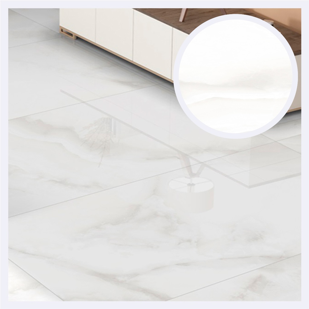 Porcelanato Tipo Marmolizado Westen Bianco  Blanco (80X160X0.9)Cm