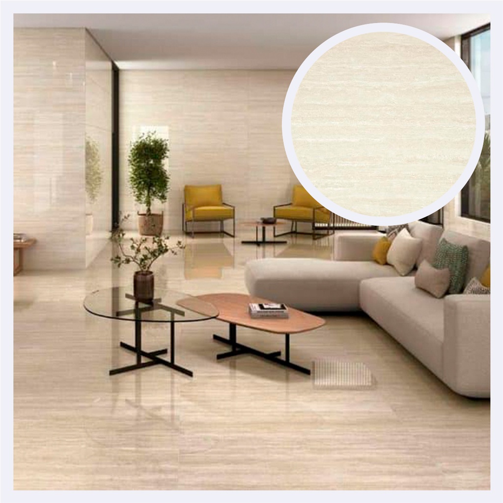 Porcelanato Tipo Marmolizado Fortune  Ivory (59X119)Cm