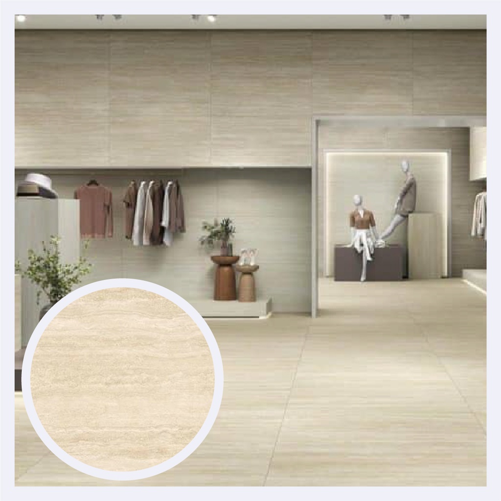 Porcelanato Tipo Marmolizado Fortune  Ivory (60X120X0.9)Cm