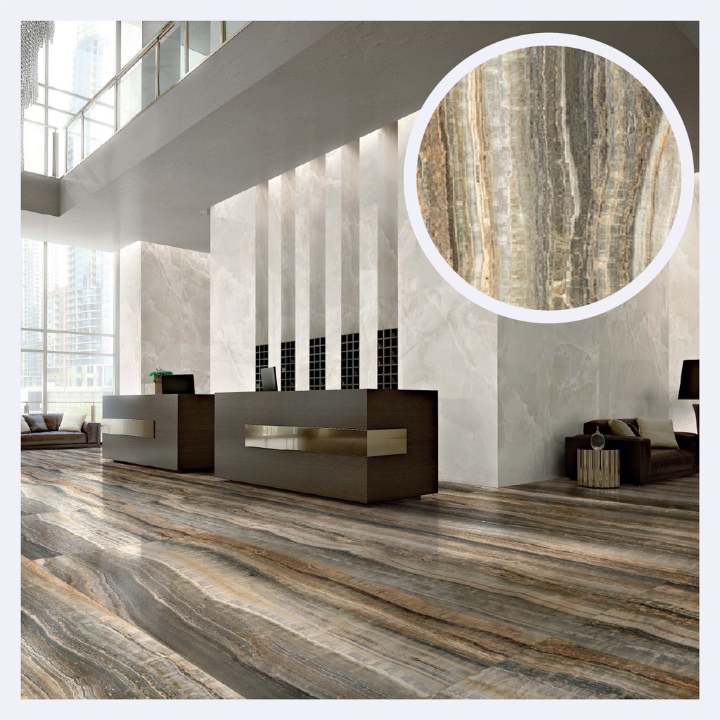 Porcelanato Tipo Marmolizado Eccentric   (120X280X0.6)Cm