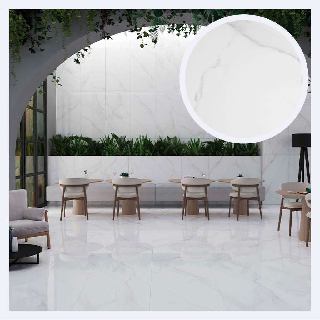 Porcelanato Tipo Marmolizado Lumiere  White (59X119X1)Cm