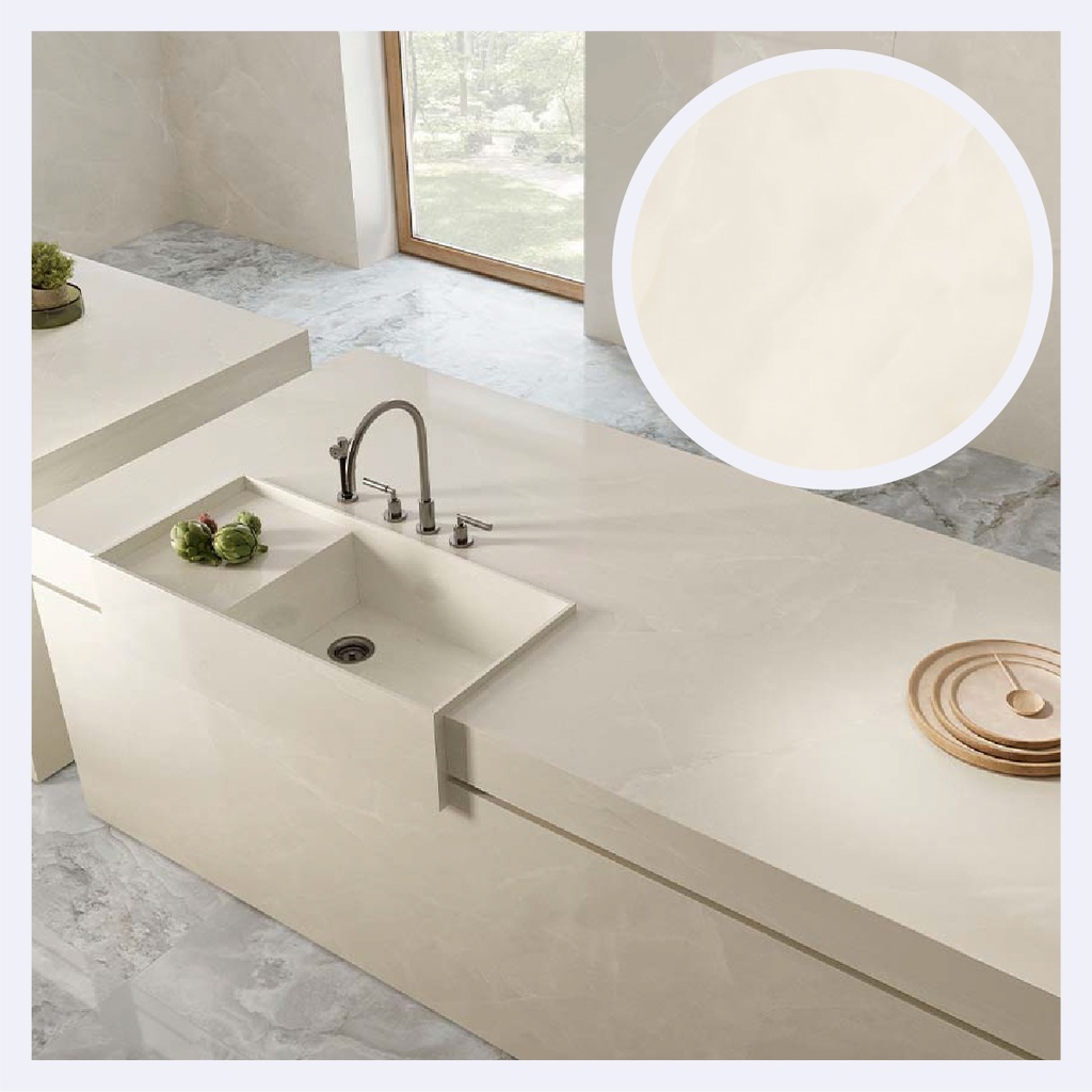 Porcelanato Tipo Marmolizado Scarlet Soft  Ivory (59X119X1)Cm