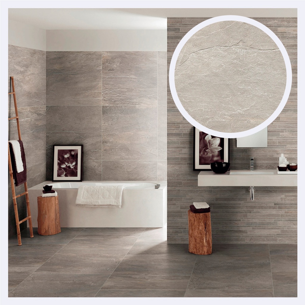 Porcelanato Tipo Piedra Ardoise  Gris (120X240X0.6)Cm