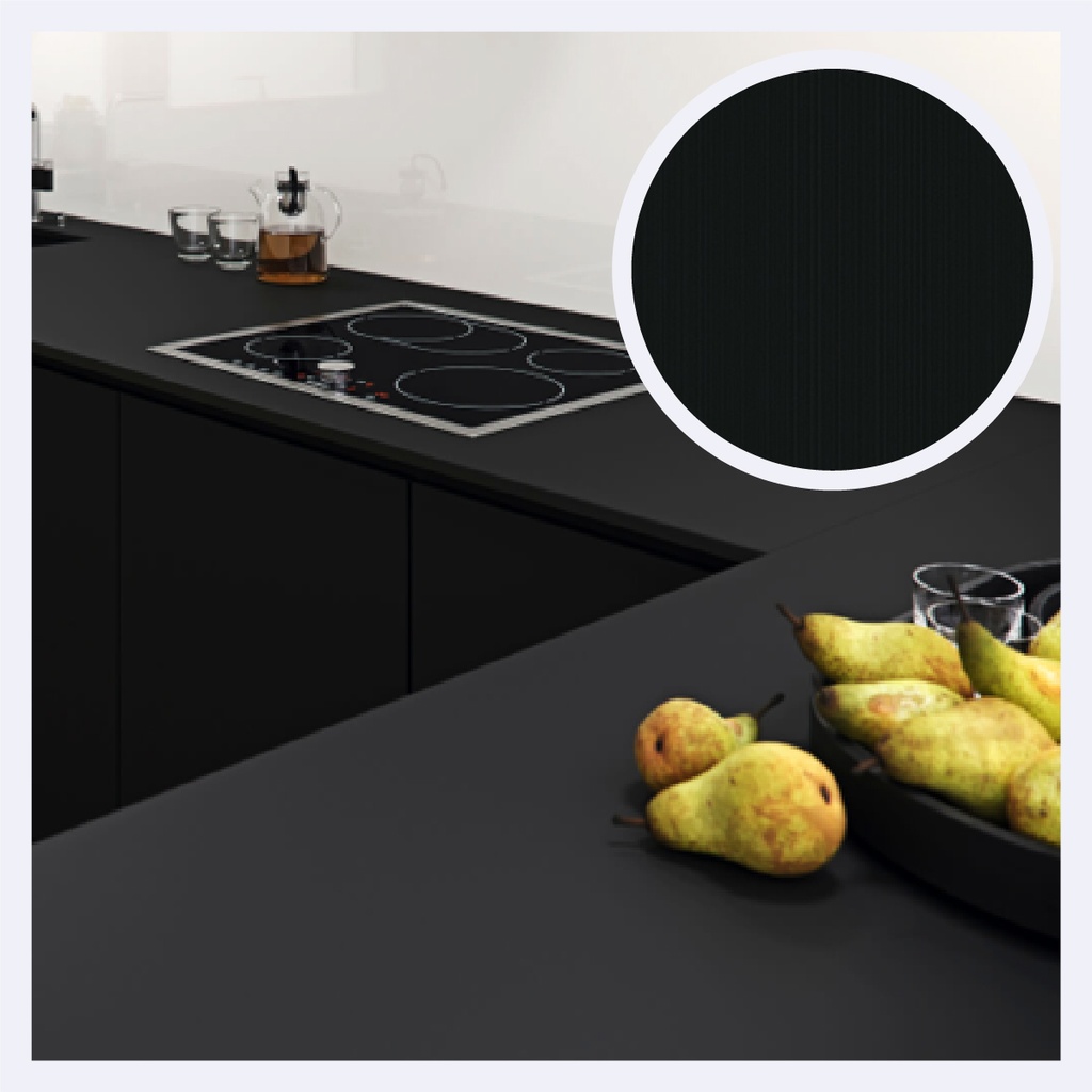 Porcelanato Tipo Plano Basic  Black (160X320X0.12)Cm
