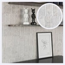 Ceramica Tipo Cemento Cavallina Metric Blanco (40X120)Cm