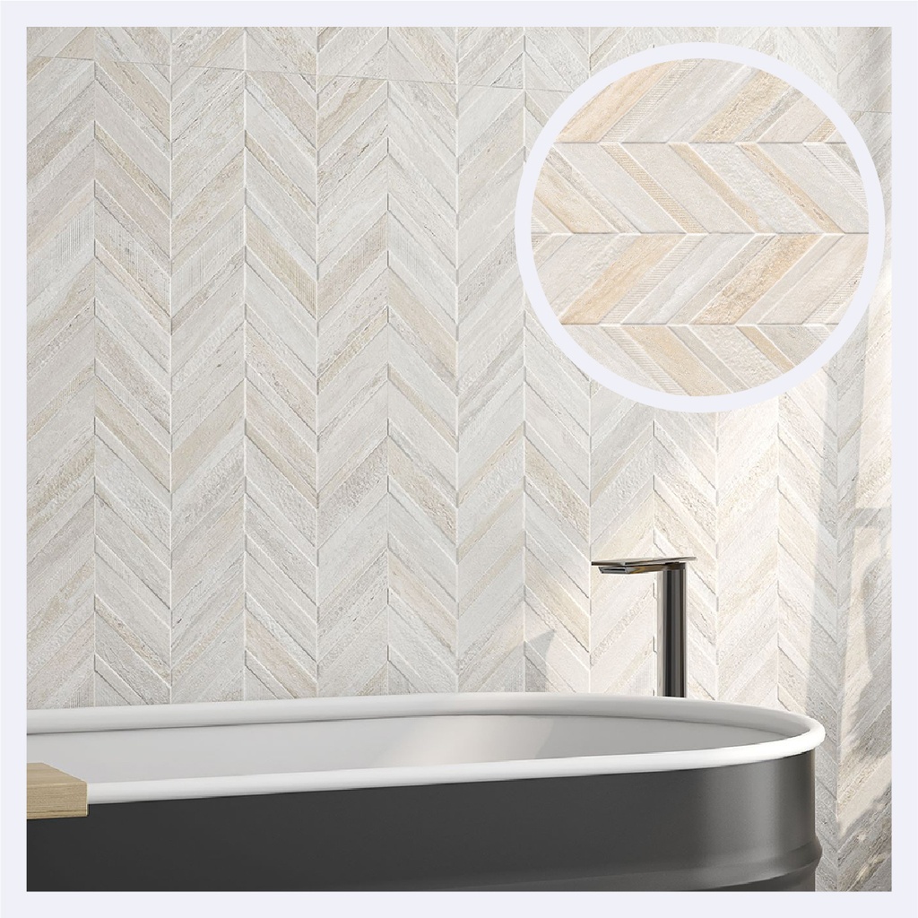 Ceramica Tipo Marmolizado Bernini Phedra Iris (40X120)Cm