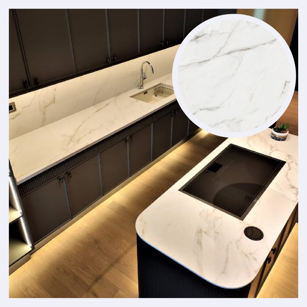 Porcelanato Tipo Marmolizado Marmorino  Oro (162X324X1.25)Cm