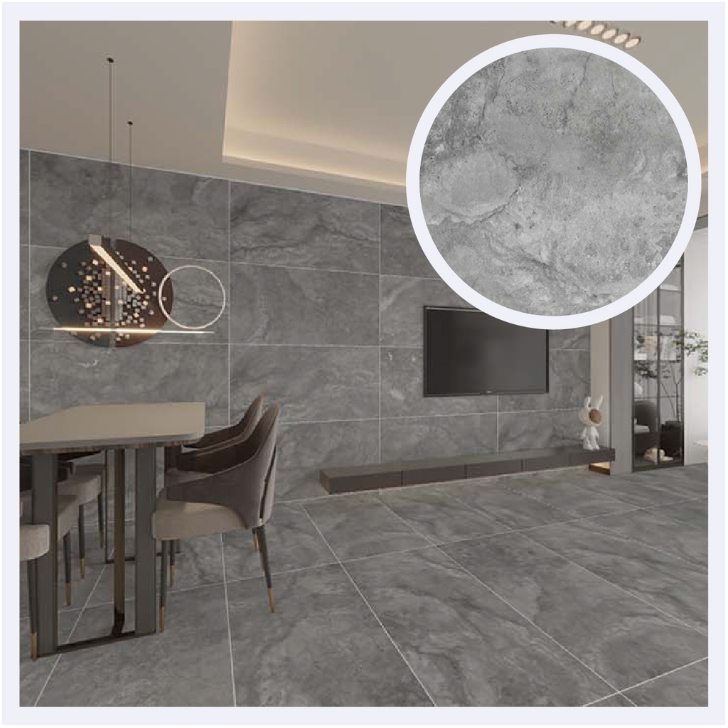 Porcelanato Tipo Piedra Nx Ca  Bianco (60X120X0.9)Cm