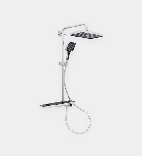 [BAGRMD.0299] Mezcladora Barra 3 Funciones Hove Monomando De Ducha  Modelo New Style Acabado Acero Inox 120Cm X 38Cm X 10Cm
