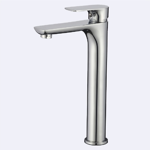 [BAGRML.0201] Mezcladora  Hove Monomando Alta Para Lavamanos  Modelo Creta Acabado Cromo 17Cm X 4Cm X 30Cm