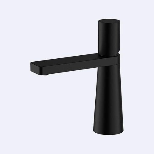 [BAGRML.0277] Mezcladora  Hove Monomando Baja Para Lavamanos  Modelo Vanolu Acabado Negro Mate 17Cm X 12Cm X 5Cm