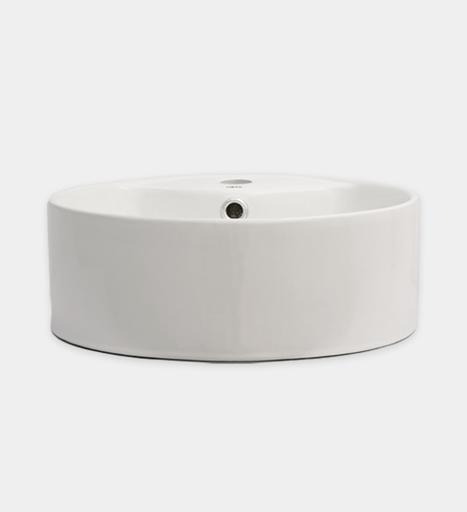[BALMSM.0198] Lavamanos Para Sobre Mesón Hove Cuadrado  Modelo A029 Acabado Blanco 40Cm X 40Cm X 14Cm