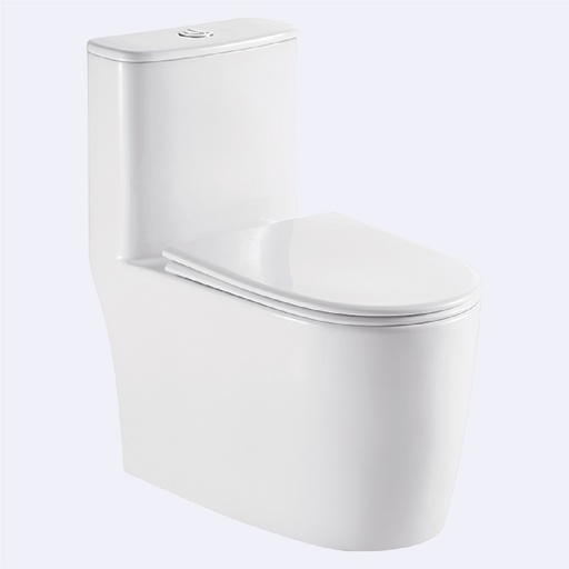 [BASRIN.0171] Inodoro Hove One Piece  Modelo  Armitt Rimless Acabado Blanco 73Cm X 37Cm X 70Cm