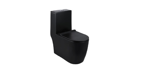 [BASRIN.0195] Inodoro Hove One Piece  Modelo Oxford  Rimless Acabado Negro Mate 70Cm X 36Cm X 80Cm
