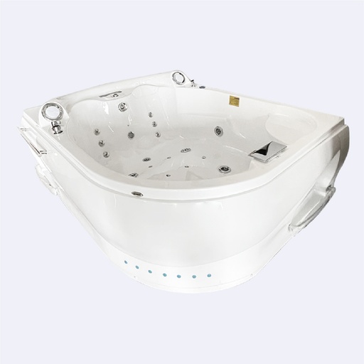 [BATHHI.0010] Tina Hidromasaje Hove Metacrilato  Modelo Duo My-1556 Derecha Acabado Blanco 185Cm X 140Cm X 78Cm