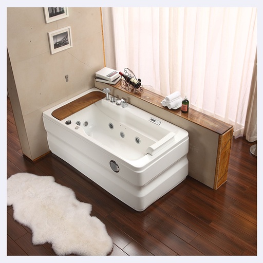 [BATHHI.0014] Tina Hidromasaje Hove Metacrilato  Modelo Unipersonal A062 Izquierda Acabado Blanco 150Cm X 78Cm X 60Cm