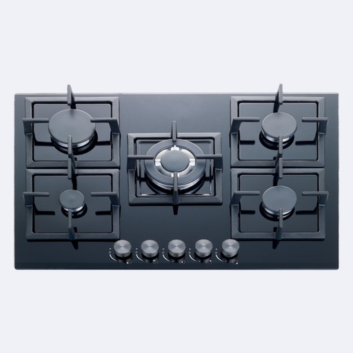 [ELCCGA.0099] Cocina Empotrable Hove A Gas  Cristal Negro 68Cm