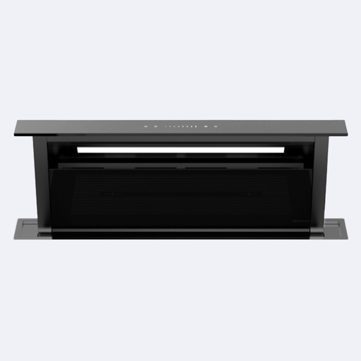 [ELCEDM.0003] Campana De Extracción Hove Mesón Oculto Cristal Negro 80Cm