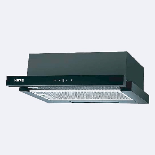 [ELCEME.0040] Campana De Extracción Hove Oculta Y Extraible En Color Negro De 60 Cm