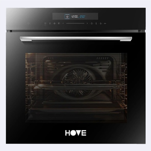 [ELHOEE.0088] Horno Empotrable Eléctrico Hove Multifuncion Vidrio Negro 60X60Cm