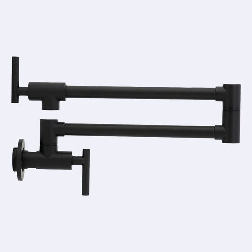 [FCGLMZ.0226] Grifería Monomando Hove De Pared Negra
