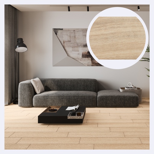 [PRCRMA.0053] Ceramica Tipo Maderado Aspen  Taupe (24X90)Cm