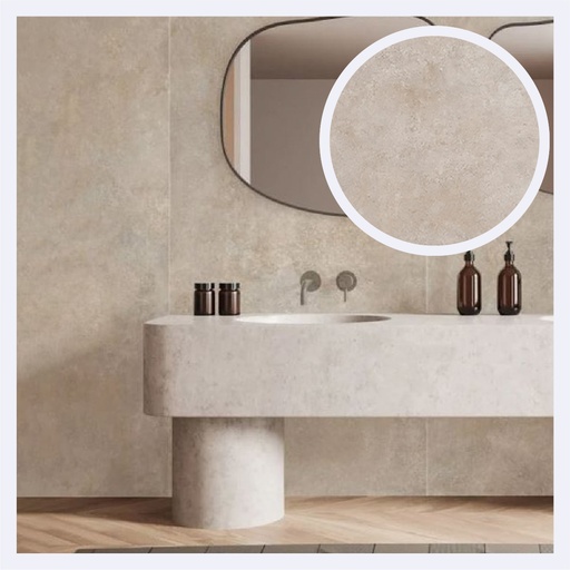 [PRPLCE.0500] Porcelanato Tipo Cemento Feroe  Greige (120X280X0.6)Cm
