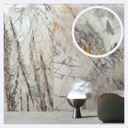 [PRPLMR.0485] Porcelanato Tipo Marmolizado Monet   (120X270X0.9)Cm