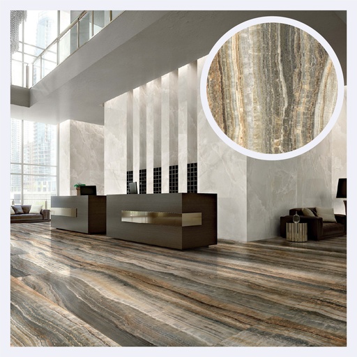 [PRPLMR.0625] Porcelanato Tipo Marmolizado Eccentric   (120X280X0.6)Cm