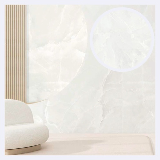 [PRPLMR.0680] Porcelanato Tipo Marmolizado Scarlet Soft  White (120X280X0.6)Cm