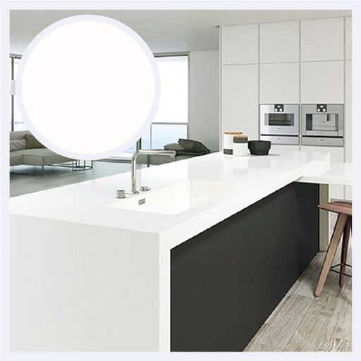 [PRPSPL.0003] Piedra Tipo Sinterizada Plano Basic  Pure White (160X320X1.2)Cm