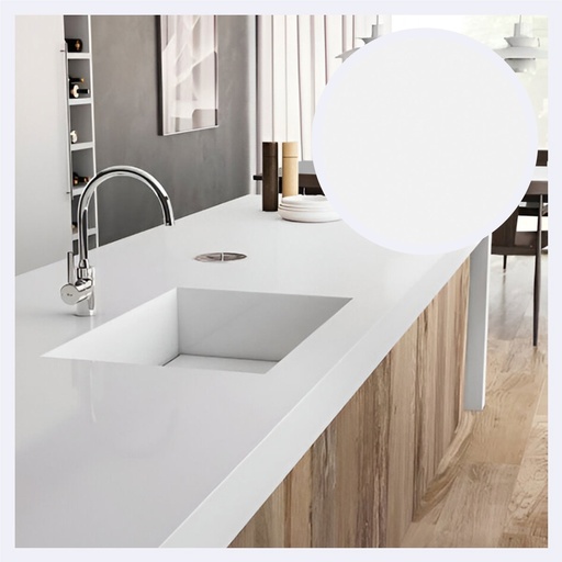 [PRPSPL.0006] Piedra Tipo Sinterizada Plano Basic  White (120X270X0.9)Cm