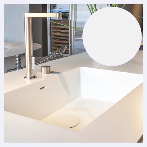 [PRPSPL.0007] Piedra Tipo Sinterizada Plano Basic  White (120X270X0.9)Cm