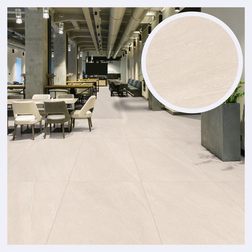 [PRPLCE.0463] Porcelanato Tipo Cemento Croma  Ivory (80X160X0.9)Cm