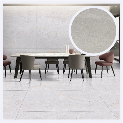 [PRPLMR.0573] Porcelanato Tipo Marmolizado Romano Bianco  Blanco (80X160X0.9)Cm