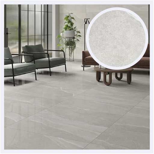 [PRPLMR.0584] Porcelanato Tipo Marmolizado Austral  Grey (59X119)Cm
